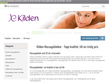Tablet Screenshot of kilden-massagebankar.se